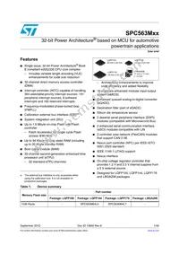 SPC563M60L7CPAR Datasheet Cover