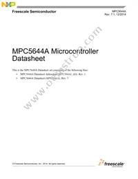 SPC5644AF0MVZ3 Datasheet Cover