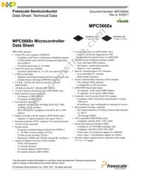 SPC5668EK0VMGR Datasheet Cover