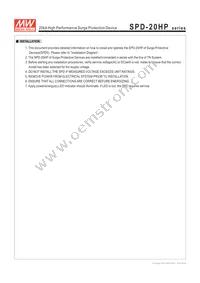 SPD-20HP-277S Datasheet Page 4