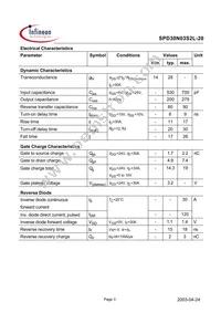 SPD30N03S2L-20 Datasheet Page 3