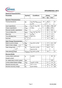 SPD30N03S2L20GBTMA1 Datasheet Page 3