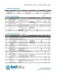 SPDFCBK-15G Datasheet Page 2