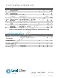 SPDFCBK-15G Datasheet Page 3