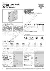 SPDM12501B Datasheet Cover
