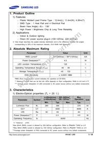 SPHWHTHAD605S0T0WZ Datasheet Page 3