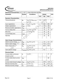 SPI21N10 Datasheet Page 3