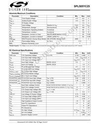 SPL505YC256BTT Datasheet Page 19