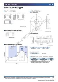 SPM10054T-220M-HZ Datasheet Page 3