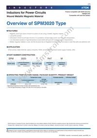 SPM3020T-2R2M Datasheet Page 3