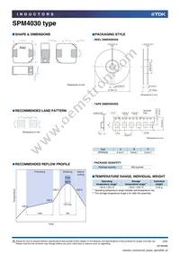 SPM4030T-2R2M Datasheet Page 3