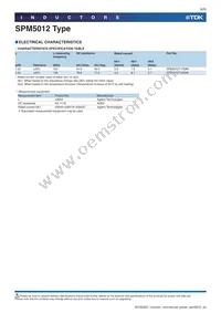 SPM5012T-2R2MT Datasheet Page 6