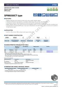 SPM6550CT-R50L Datasheet Cover