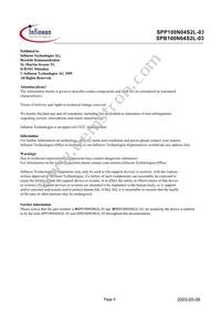 SPP100N04S2L-03 Datasheet Page 8