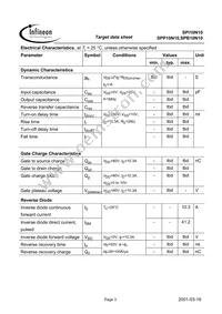 SPP10N10 Datasheet Page 3