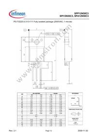 SPP12N50C3XKSA1 Datasheet Page 12