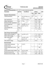 SPP47N10 Datasheet Page 3