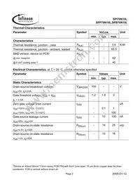 SPP70N10L Datasheet Page 2