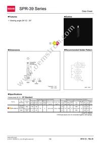 SPR-39MVWF Datasheet Cover