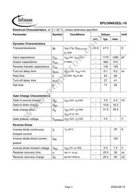 SPU30N03S2L-10 Datasheet Page 3