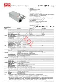 SPV-1500-48 Datasheet Cover