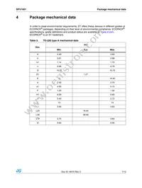 SPV1001D40TR Datasheet Page 7