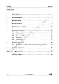 SPV1050TTR Datasheet Page 2