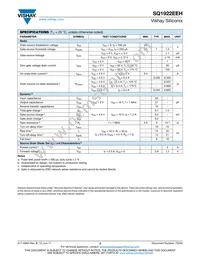 SQ1922EEH-T1_GE3 Datasheet Page 2