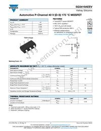 SQ3419AEEV-T1_GE3 Datasheet Cover