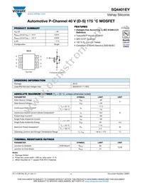 SQ4401EY-T1_GE3 Datasheet Cover