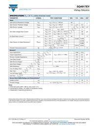 SQ4917EY-T1_GE3 Datasheet Page 2