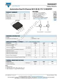 SQ4946AEY-T1_GE3 Datasheet Cover