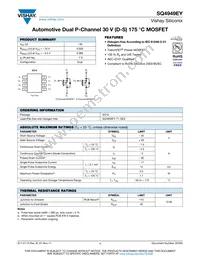 SQ4949EY-T1_GE3 Datasheet Cover