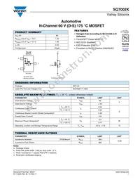 SQ7002K-T1-GE3 Datasheet Cover