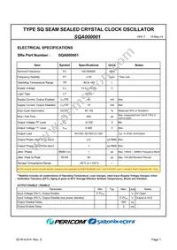 SQA000001 Datasheet Page 3