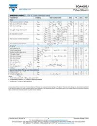 SQA405EJ-T1_GE3 Datasheet Page 2