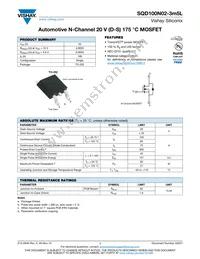 SQD100N02-3M5L_GE3 Datasheet Cover