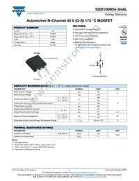 SQD100N04-3M6L_GE3 Datasheet Cover