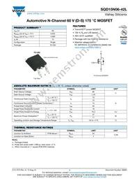 SQD15N06-42L_GE3 Datasheet Cover