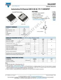 SQJA20EP-T1_GE3 Datasheet Cover