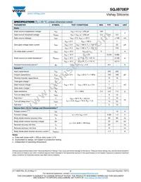 SQJB70EP-T1_GE3 Datasheet Page 2