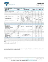 SQJQ100E-T1_GE3 Datasheet Page 2