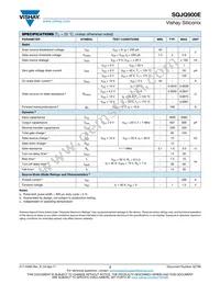 SQJQ900E-T1_GE3 Datasheet Page 2