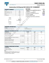 SQM110N05-06L_GE3 Datasheet Cover