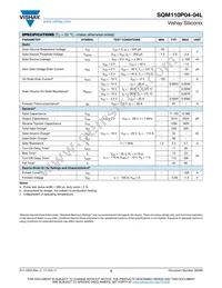 SQM110P04-04L-GE3 Datasheet Page 2