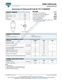 SQM110P06-8M9L_GE3 Datasheet Cover