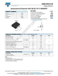 SQM120N10-09_GE3 Datasheet Cover