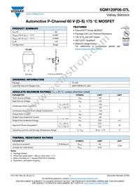 SQM120P06-07L_GE3 Datasheet Cover