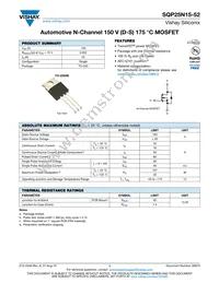 SQP25N15-52_GE3 Datasheet Cover