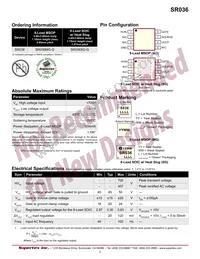 SR036SG-G Datasheet Page 2